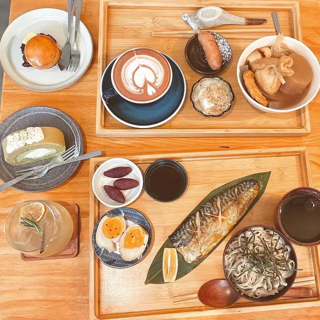 鹽燒鯖魚蕎麥面