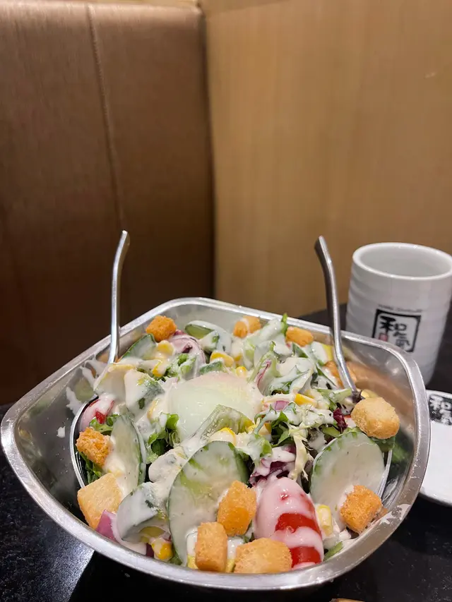 溫泉玉子牛油果凱撒沙律