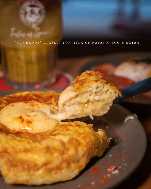 “El Cerdos” Classic Tortilla of Potato, Egg & Onion
