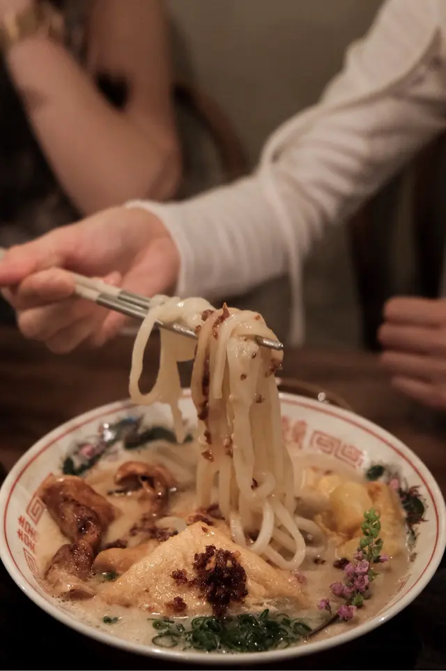 雞白湯油揚烏冬