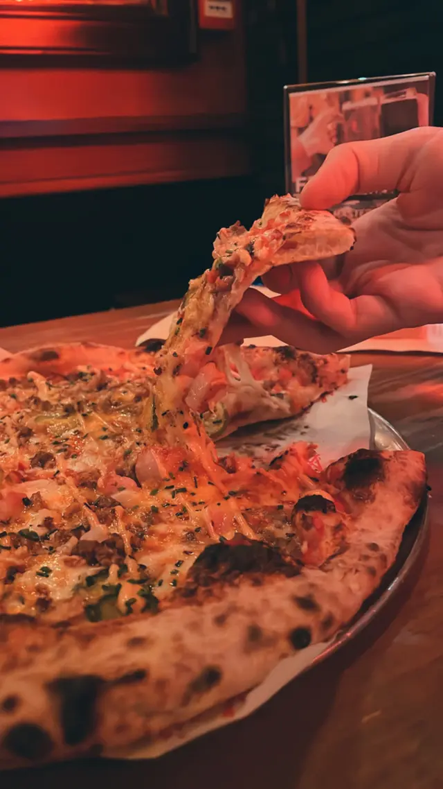 煙肉芝士漢堡薄餅