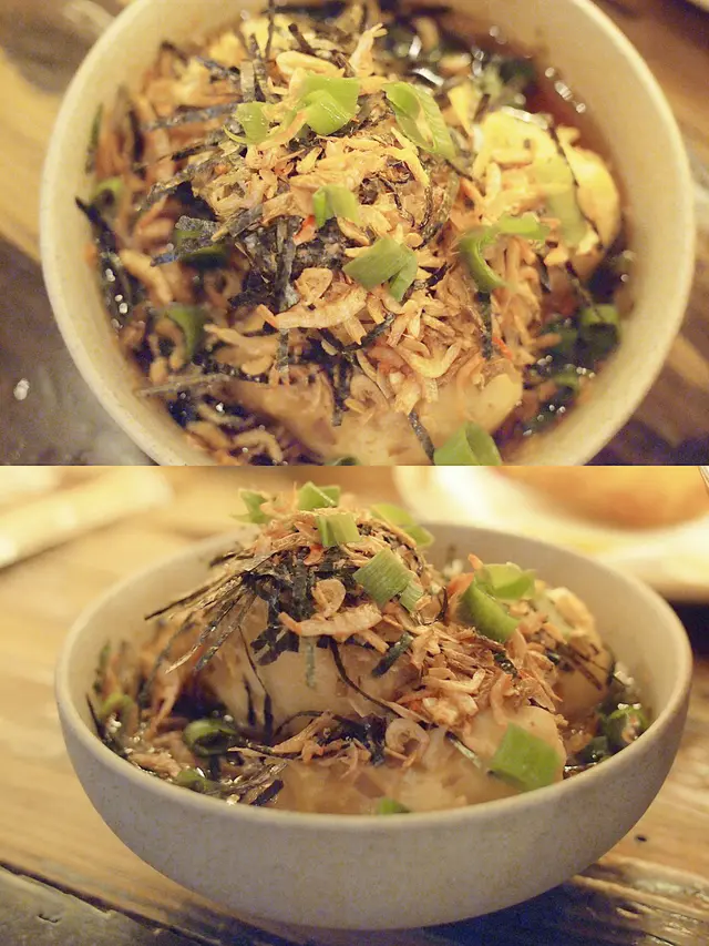 日式櫻花蝦揚豆腐 