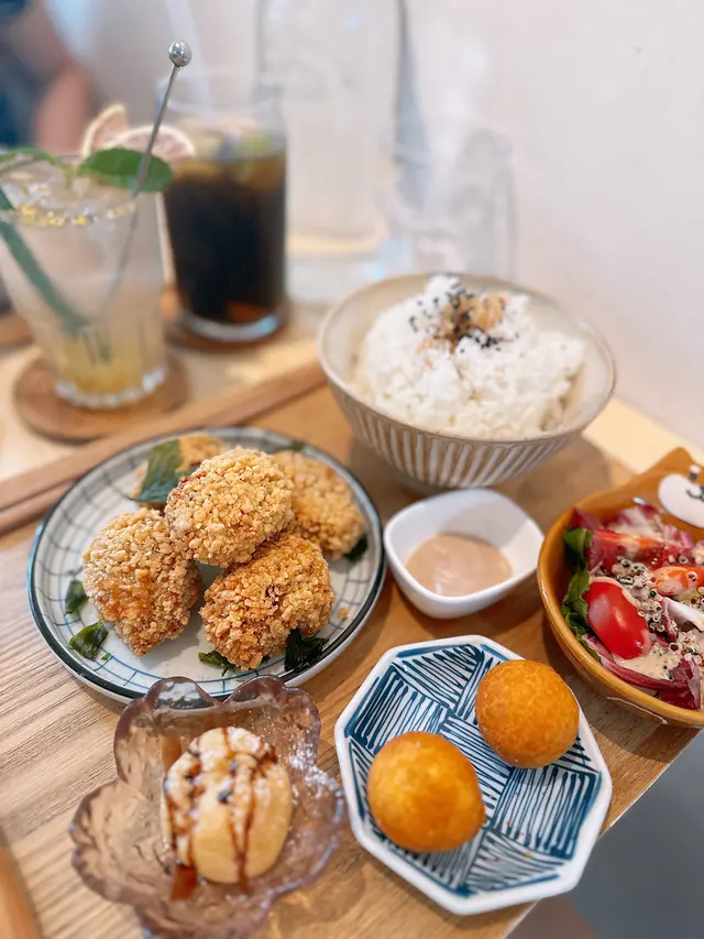 豆乳鹽酥雞定食