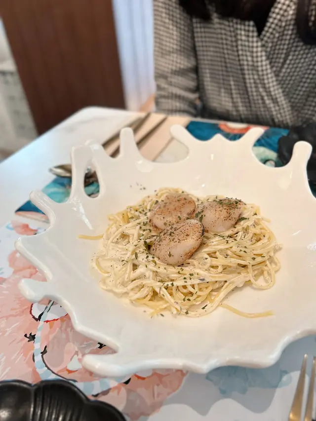 松露香燒帶子意粉