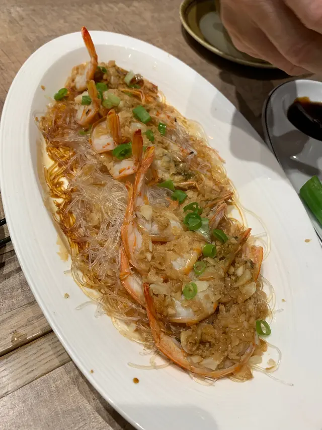 金銀蒜開邊蒸蝦