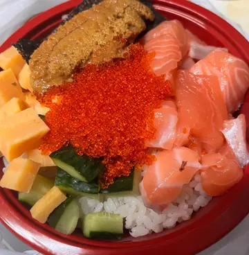 三文魚海膽飯