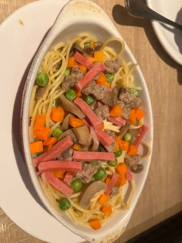 香蒜肉絲意粉