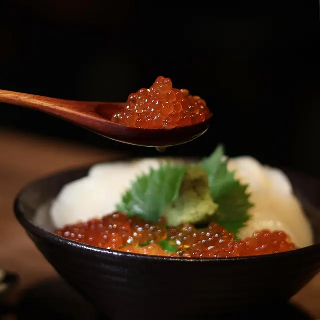 三文魚籽帆立貝刺身飯