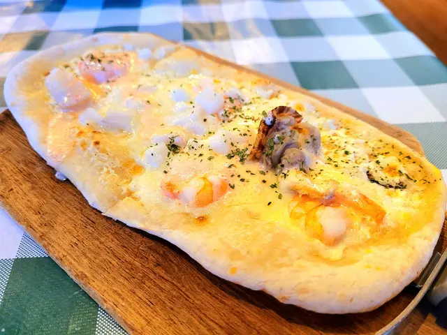 明太子海鮮披薩