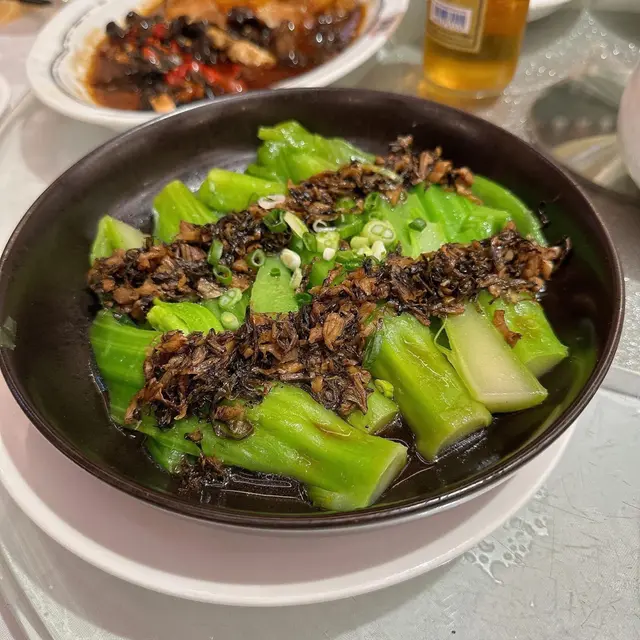 梅菜蒸芥膽