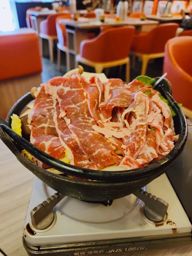 壽喜燒定食配烏冬