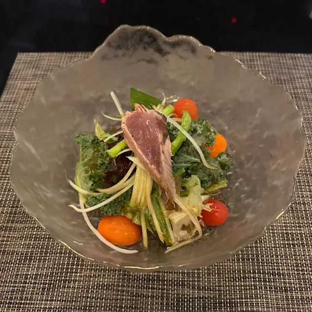 火炙鰹魚青木瓜沙律