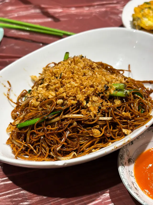 蟹油炒麵