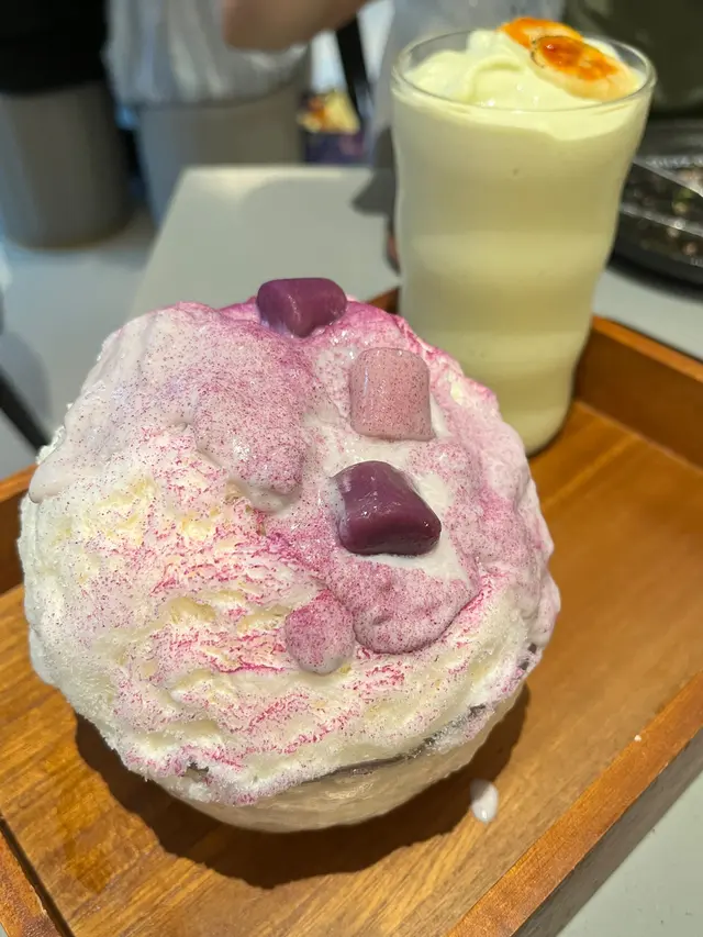 芋泥芋圓牛乳刨冰