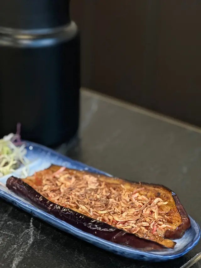 櫻花蝦原條茄子燒