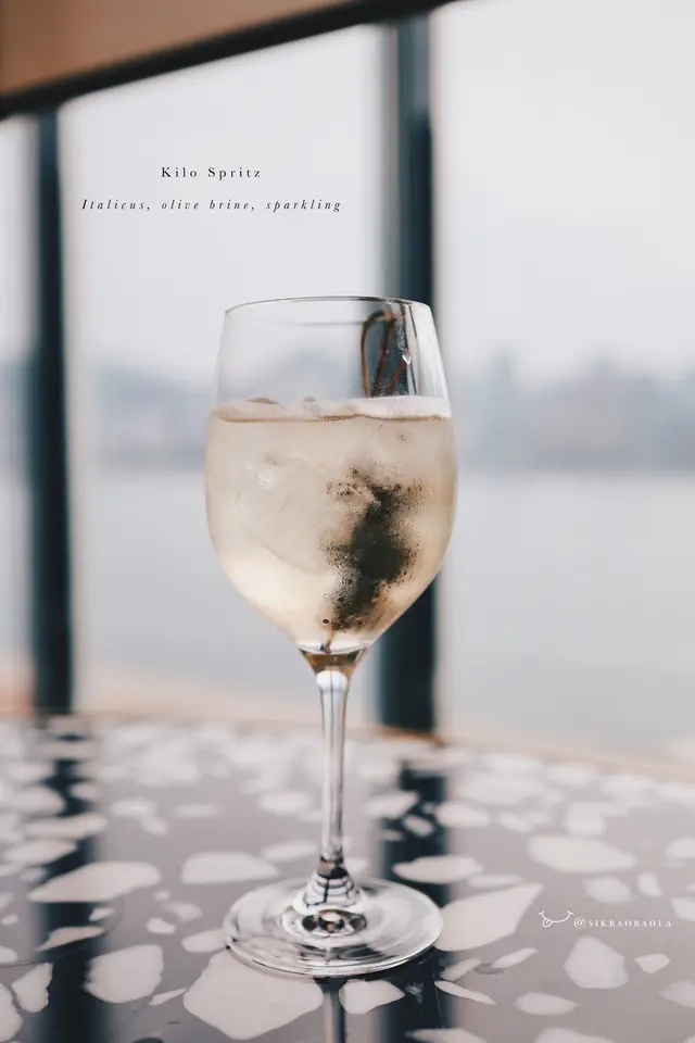 Italicus, olive brine, sparkling