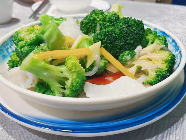 西蘭花炒鮮魷