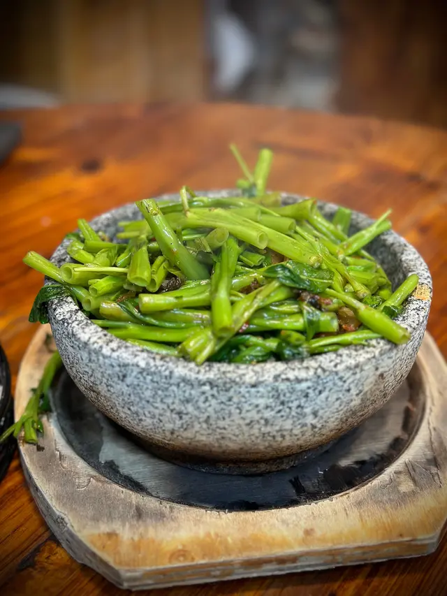 雪裏紅蝦干通菜煲