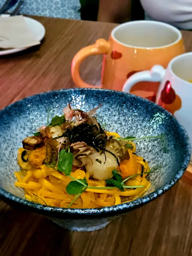 北海道帆立貝海膽醬扁意粉