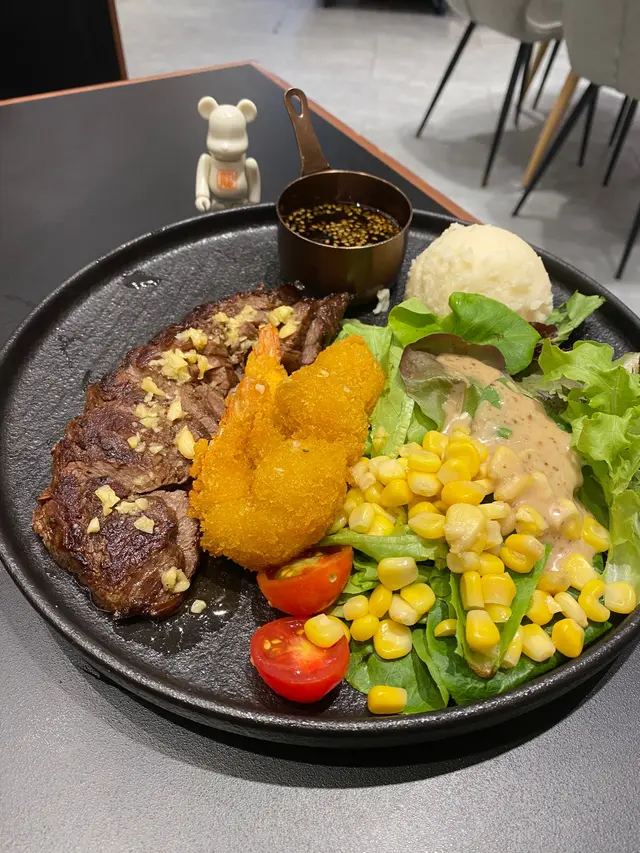 香煎封門柳及吉列炸蝦