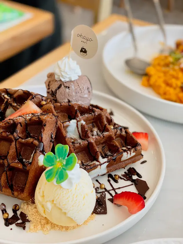 朱古力麻糬窩夫