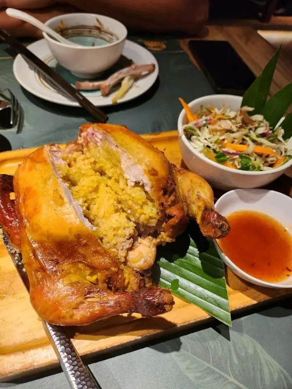 燒春雞香芧黃飯