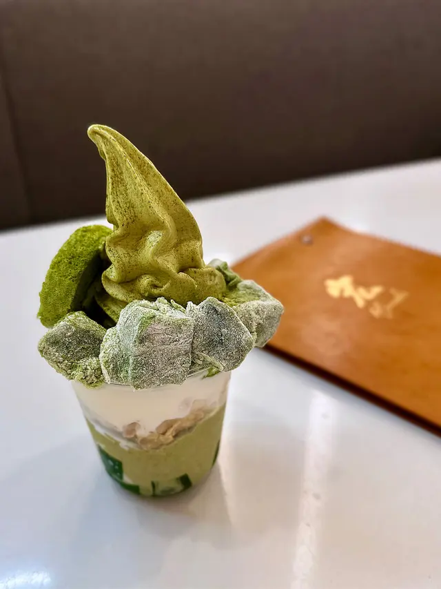 京都宇治抹茶軟雪糕芭菲