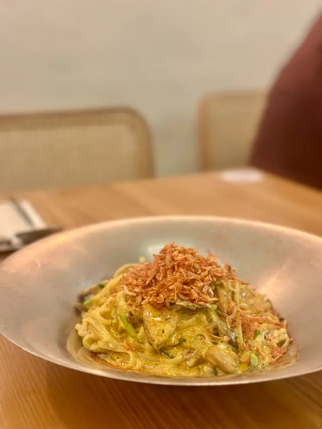 日本櫻花蝦蟹肉籚筍意粉