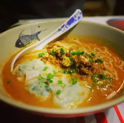 菜肉雲吞擔擔麵