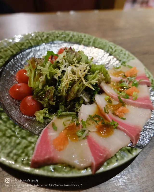 油甘魚沙律配酸汁啫喱