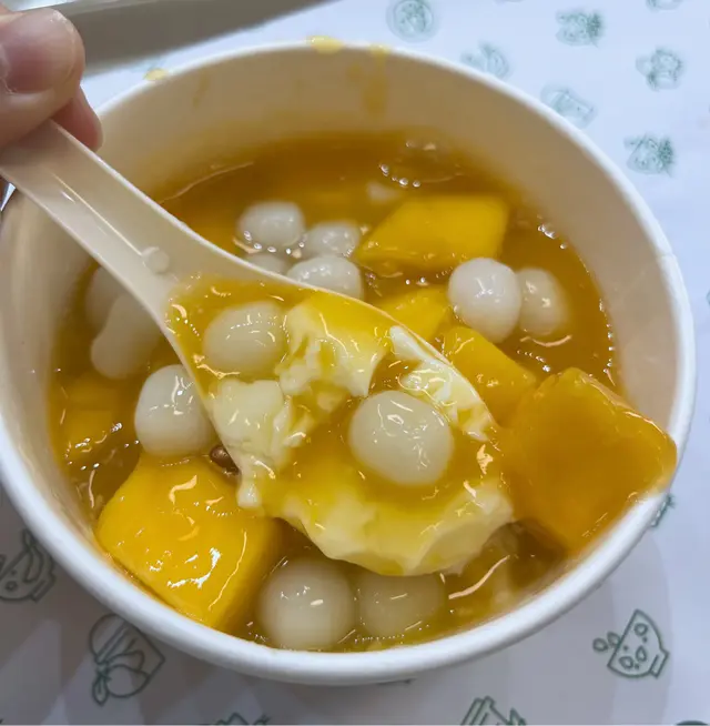芒果豆腐花小丸子