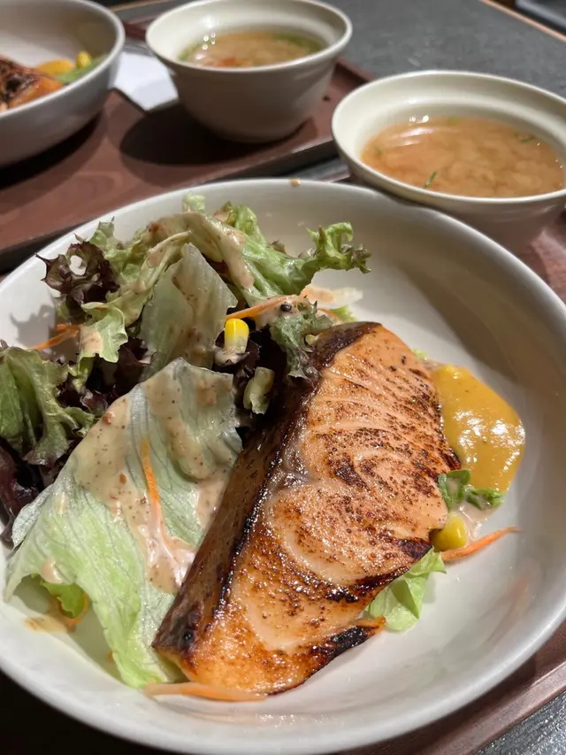 西京燒三文魚定食