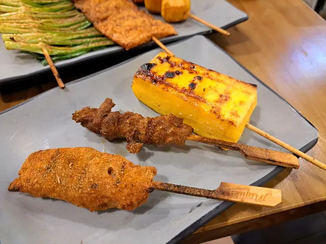 燒雞肉棒;燒蒙古羊肉串;超美味玉子燒