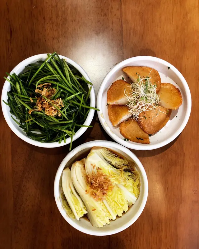 水蓮，娃娃菜，甜不辣