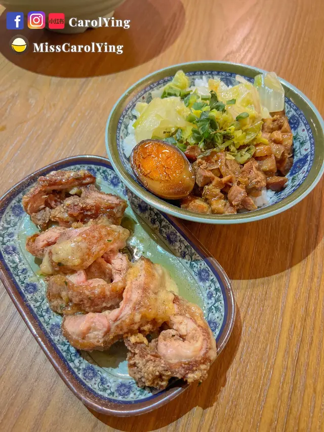 肉燥飯台式風味十足！ 
雞排配起司，雞肉唔會炸到好乾，配上起司惹味飆升！
便當份量對女士略為多咗少少，男士剛好