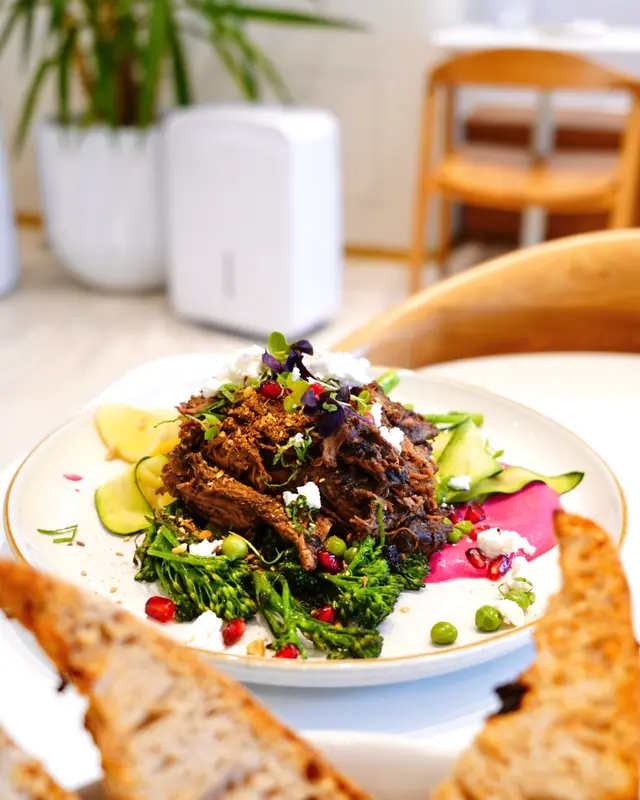 Slow cooked lamb