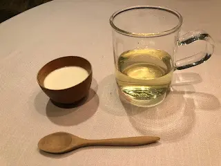 Mint Tea + Milk Pudding