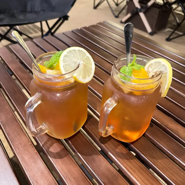 蜜桃水果茶&熱情果水果茶（二人餐飲品）