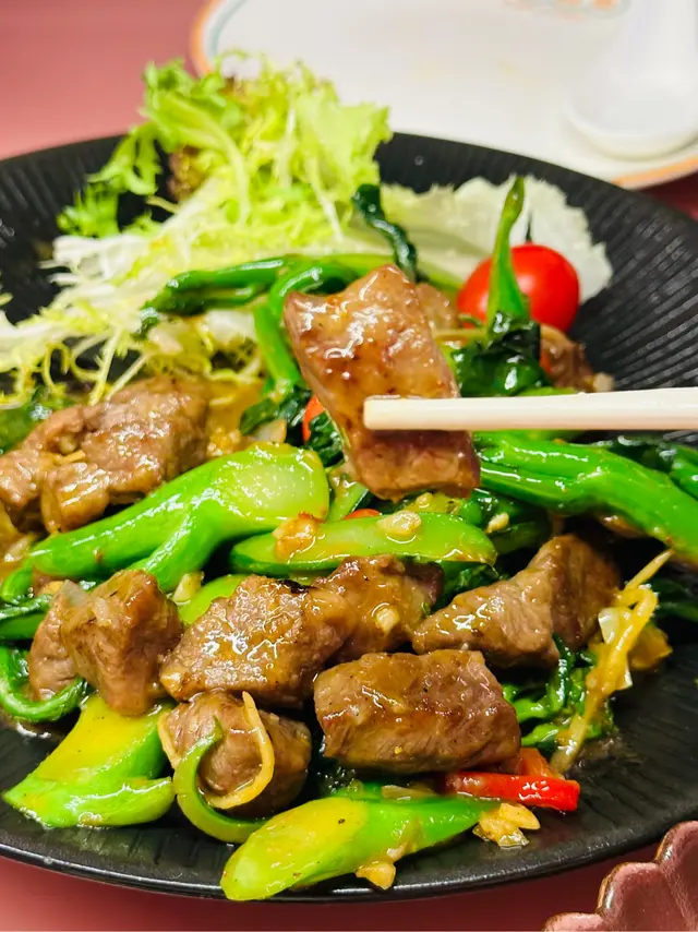 沙茶芥蘭炒A5和牛