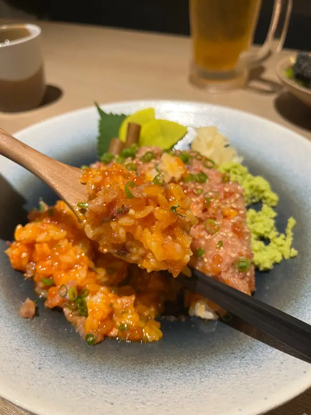 香葱呑拿魚腩蓉丼