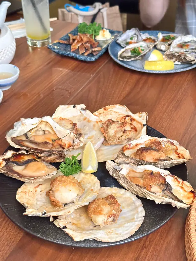 焗蠔、焗帆立貝