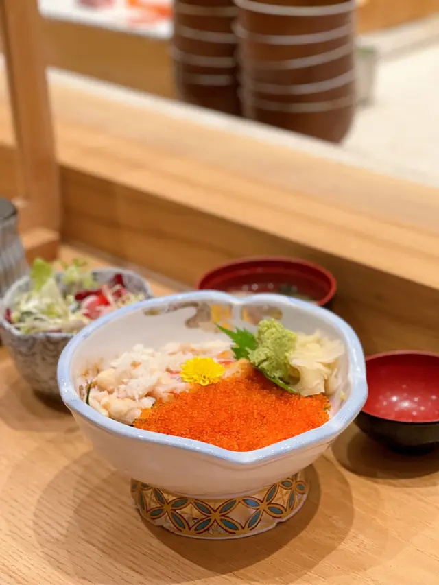 蟹肉親子丼定食