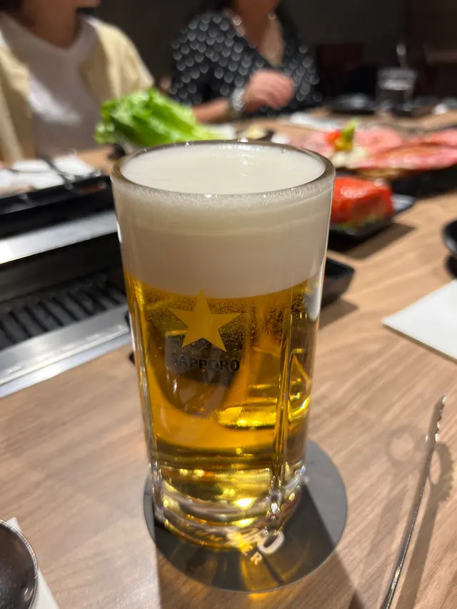 食燒肉就係要配beer!!!