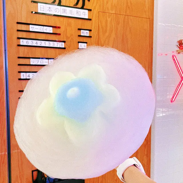 棉花糖機可以自選唔同造型,睇住佢嘅製作過程真係好療癒!🍭百看不厭!🤩