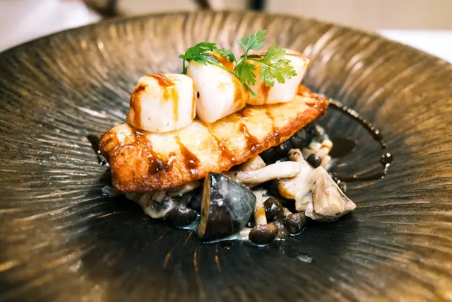 味噌燒石斑魚配北海道帶子