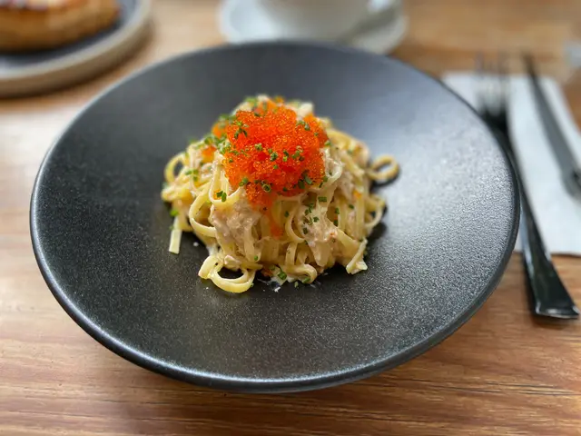 忌廉蟹肉蟹籽意粉