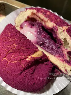 拔丝紫薯麻糬包