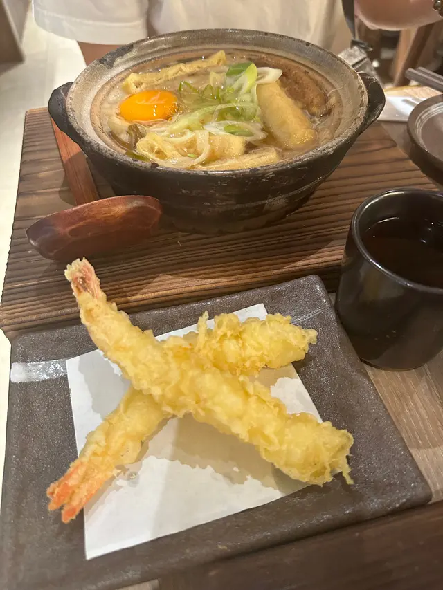 蝦天婦羅鰹魚湯烏冬