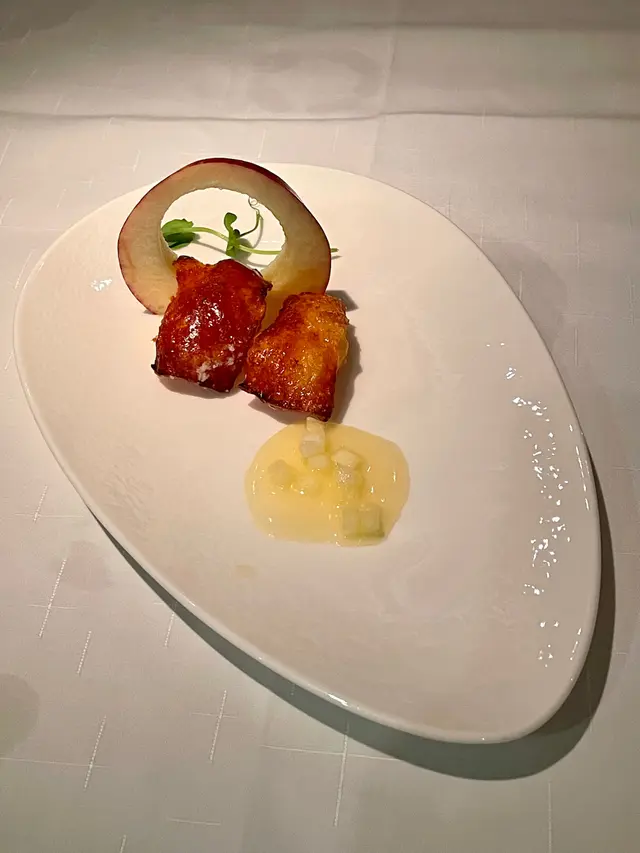 蘋果香煎百花雞