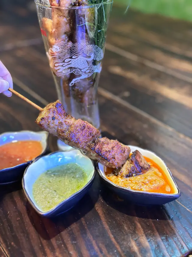 沙嗲串燒 (豬+牛+雞)